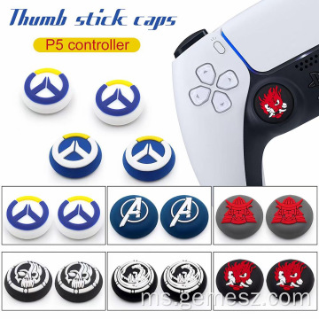 Topi Thumb Grips berwarna-warni Penutup Silikon untuk PS5